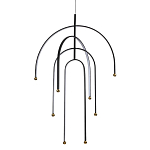 Люстра подвесная с дугообразными изогнутыми элементами Luke Lampco Tracer Lamp варинант исполнения - 1 | Loft Concept в Екатеринбурге