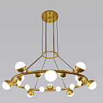 Люстра подвесная светодиодная с плафонами в форме шара Italian Globe Cedar Moss Light варинант исполнения - 4 | Loft Concept в Екатеринбурге