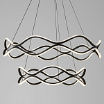 Люстра подвесная с волнообразным черным каркасом Black Tsunami варинант исполнения - 1 | Loft Concept в Екатеринбурге