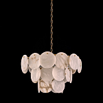 Люстра трехъярусная с подвесками из округлых элементов Cryptocrystalline Stone варинант исполнения - 2 | Loft Concept в Екатеринбурге