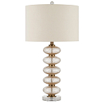 Настольная лампа с фактурным стеклянным корпусом Glamorous Pommel варинант исполнения - 3 | Loft Concept в Екатеринбурге