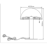 Настольная лампа c абажуром в форме купола из натурального камня  Heavenly Harmony варинант исполнения - 7 | Loft Concept в Екатеринбурге