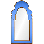 Настенное зеркало в синей зеркальной раме Filibert Mirror варинант исполнения - 1 | Loft Concept в Екатеринбурге