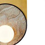 Бра с каменным диском в металлической раме Sandstone Painting варинант исполнения - 3 | Loft Concept в Екатеринбурге