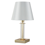 Настольная лампа с белым тканевым абажуром в форме конуса Laurent варинант исполнения - 5 | Loft Concept в Екатеринбурге