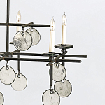 Люстра подвесная с 8-ю лампами и стеклянными круглыми подвесками Currey & Company варинант исполнения - 5 | Loft Concept в Екатеринбурге