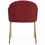 Стул бордовый на золотистых ножках Burgundy Chair варинант исполнения - 4 | Loft Concept в Екатеринбурге