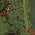 Обои ручная роспись Malwa Original colourway on Olive tobacco варинант исполнения - 3 | Loft Concept в Екатеринбурге