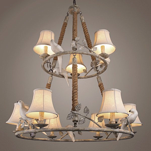 Люстра Norman Bird Forest Patina 9