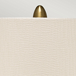 Настольная лампа с рифленым керамическим основанием в бронзовом цвете и жемчужным шёлковым абажуром Elstead Lighting варинант исполнения - 4 | Loft Concept в Екатеринбурге