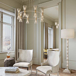 Торшер с фактурным каркасом и прямоугольным тканевым абажуром Shiye and Simplicity варинант исполнения - 3 | Loft Concept в Екатеринбурге