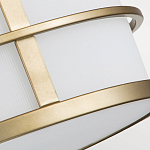 Потолочный светильник с белым матовым абажуром в металлическом каркасе Feiss варинант исполнения - 5 | Loft Concept в Екатеринбурге