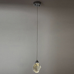 Подвесной светильник с хрустальным плафоном хром Esme Crystal Chrome Hanging Lamp варинант исполнения - 4 | Loft Concept в Екатеринбурге