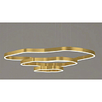 Люстра подвесная с 3-мя ассиметричными светодиодными лампами Golden Current варинант исполнения - 1 | Loft Concept в Екатеринбурге