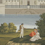 Обои ручная роспись Monuments of Paris Roberts on scenic paper варинант исполнения - 2 | Loft Concept в Екатеринбурге