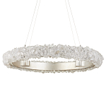 Люстра светодиодная фактурная в форме кольца Amber Crystal варинант исполнения - 3 | Loft Concept в Екатеринбурге