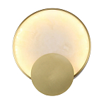 Бра в форме диска из бежевого алебастра Cryptocrystalline Stone варинант исполнения - 1 | Loft Concept в Екатеринбурге