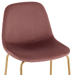 Барный стул на золотистых ножках VENDRAMIN Pink варинант исполнения - 6 | Loft Concept в Екатеринбурге