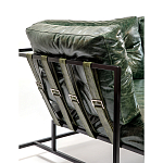 Диван Лофт Натуральная Винтажная кожа Зеленый Two Seat Encounter Leather Sofa варинант исполнения - 5 | Loft Concept в Екатеринбурге