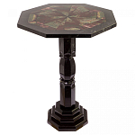 Кофейный стол из натуральных камней Змеевик и Яшма Natural Stone Tables  варинант исполнения - 1 | Loft Concept в Екатеринбурге