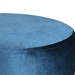 Пуф синий велюр на золотом металлическом основании Golden Belt варинант исполнения - 2 | Loft Concept в Екатеринбурге