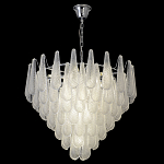 Люстра с подвесками из рифленного стекла в форме капель Textured Glass Chandelier варинант исполнения - 7 | Loft Concept в Екатеринбурге