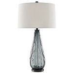 Настольная лампа с фактурным стеклянным основанием Glass Vertical варинант исполнения - 2 | Loft Concept в Екатеринбурге