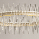 Люстра круглая с прозрачными стеклянными трубками 51 см Nembus варинант исполнения - 4 | Loft Concept в Екатеринбурге