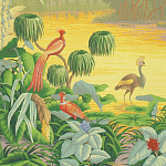 Обои ручная роспись Le Brésil Special Colourway варинант исполнения - 1 | Loft Concept в Екатеринбурге