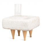 Керамический столик на деревянных ножках «Квадро» варинант исполнения - 2 | Loft Concept в Екатеринбурге