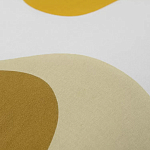 Подушка декоративная хлопковая горчичного цвета с абстрактным принтом Elysian Flow Sunset варинант исполнения - 3 | Loft Concept в Екатеринбурге