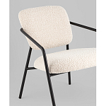 Кресло лаунж Rooney букле белый варинант исполнения - 4 | Loft Concept в Екатеринбурге