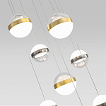 Люстра каскадная с 9-ю подвесами бронза и никель Peggy Futura lamp варинант исполнения - 3 | Loft Concept в Екатеринбурге