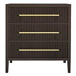 Комод Primo с 3 выдвижными ящиками Темный орех варинант исполнения - 7 | Loft Concept в Екатеринбурге