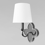 Бра с белым текстильным абажуром и фигурным основанием с зеркальной вставкой Vitorino варинант исполнения - 8 | Loft Concept в Екатеринбурге