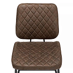 Стул с темно-коричневой обивкой из экокожи Benderson варинант исполнения - 5 | Loft Concept в Екатеринбурге