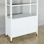 Стеллаж со стеклянными полками Elsa Dreams White варинант исполнения - 7 | Loft Concept в Екатеринбурге