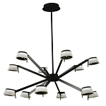 Люстра черного цвета на штанге Noir Supernova варинант исполнения - 2 | Loft Concept в Екатеринбурге