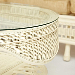 Комплект уличной мебели из ротанга Clara белый варинант исполнения - 12 | Loft Concept в Екатеринбурге