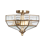 Потолочный светильник шестигранной формы с прозрачными стеклянным плафоном Elstead Lighting варинант исполнения - 1 | Loft Concept в Екатеринбурге