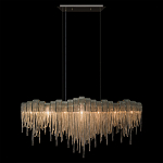 Люстра подвесная с металлическими дугами и длинными цепочками 115 см Atlantis Chain варинант исполнения - 12 | Loft Concept в Екатеринбурге