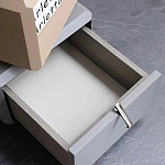 Консоль с зеркалом и  3-мя вращающимися ящиками Eloida варинант исполнения - 4 | Loft Concept в Екатеринбурге