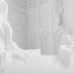 Встраиваемый в стену гипсовый светильник под покраску с эффектом разрушенной стены Antiquity Athena варинант исполнения - 6 | Loft Concept в Екатеринбурге