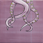 Плитка с узором Осьминог велосипедист варинант исполнения - 4 | Loft Concept в Екатеринбурге