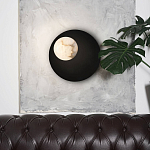 Бра с овальным основанием золотого цвета  и плафоном из алебастра Shaw Lighting варинант исполнения - 4 | Loft Concept в Екатеринбурге