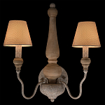 Бра с двумя конусовидными тканевыми абажурами Neighborhood варинант исполнения - 2 | Loft Concept в Екатеринбурге