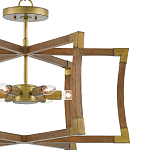 Подвесной светильник в форме фонаря коричневый Brown Eco Lantern варинант исполнения - 1 | Loft Concept в Екатеринбурге