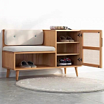 Комод с мягким  сиденьем и нишей для хранения обуви Manual Dresser варинант исполнения - 1 | Loft Concept в Екатеринбурге