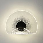 Бра из текстурированного прозрачного стекла с изогнутым краем Textured Glass  варинант исполнения - 3 | Loft Concept в Екатеринбурге