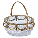 Корзиночка из прозрачного стекла с бронзовой ручкой Eden Garden варинант исполнения - 1 | Loft Concept в Екатеринбурге